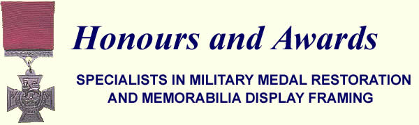 Honours and Awards, Military Medal Restoration and Display
